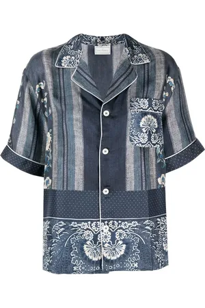 PIERRE-LOUIS MASCIA Camisa de seda con estampado floral