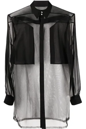 Rick Owens Camisa utility transparente