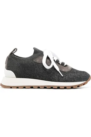Brunello Cucinelli Tenis bajos estilo calcetín