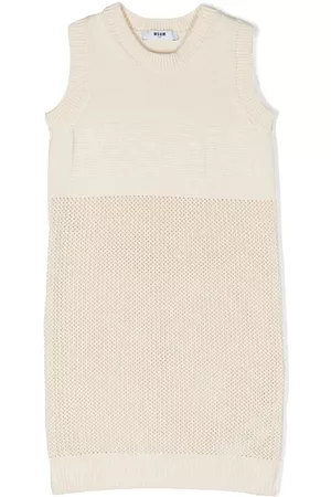 Msgm Vestido tejido con logo