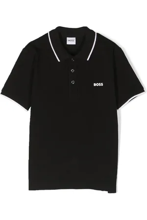 HUGO BOSS Playera tipo polo con logo en relieve
