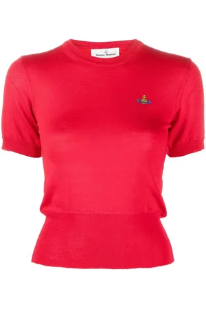 Vivienne Westwood Top tejido con bordado Orb