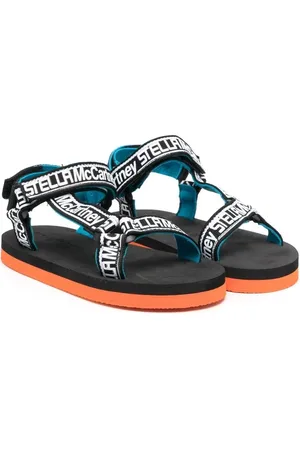Stella McCartney Sandalias con logo en la correa