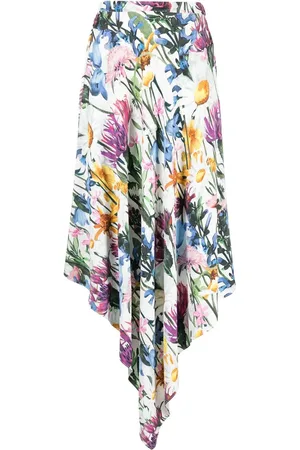 Stella McCartney Falda asimétrica con estampado floral