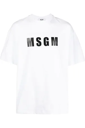 Msgm Playera con logo estampado