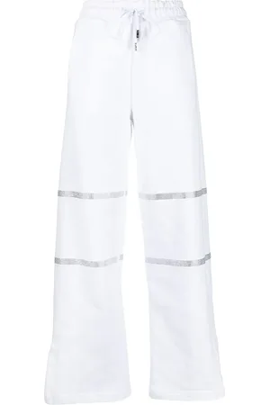 GCDS Pants con detalles de cristal
