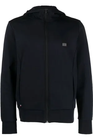Tommy Hilfiger Hoodie con cierre y logo estampado