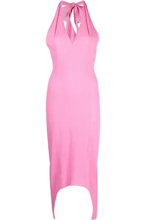 Patou Vestido asimétrico con cuello halter