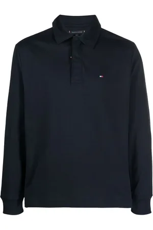 Tommy Hilfiger Playera tipo polo manga larga