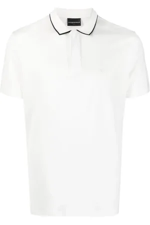 Emporio Armani Playera tipo polo con parche del logo