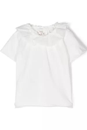 TEDDY & MINOU Playera con ribete de volantes