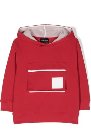 Emporio Armani Hoodie con bolsillo y cierre