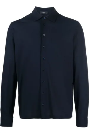 HERNO Camisa con cuello italiano