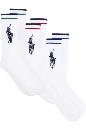 Ralph Lauren Pack de tres pares de calcetines con logo bordado
