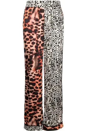 Roberto Cavalli Pantalones con estampado de leopardo