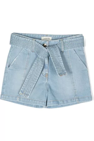 Lanvin Shorts de mezclilla con cinturón