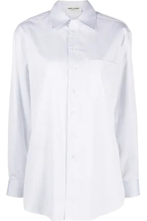Saint Laurent Camisa manga larga con botones