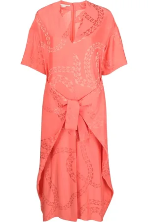 Stella McCartney Vestido con lazo en la cintura