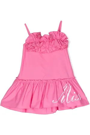 MISS BLUMARINE Vestido con detalle de volantes
