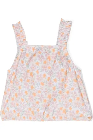 KNOT Top sin mangas con estampado floral