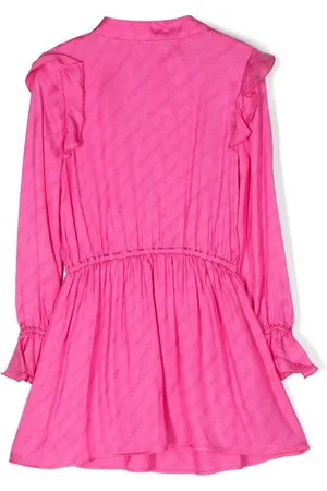 OFF-WHITE Vestido manga larga con volantes