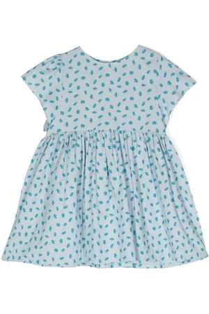 KNOT Vestido manga corta con corona estampada