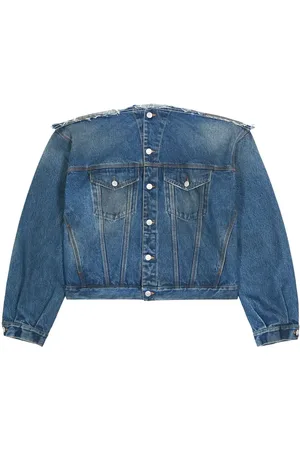 Maison Margiela Chamarra de mezclilla sin cuello