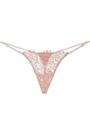 Kiki de Montparnasse Tanga con detalle de encaje