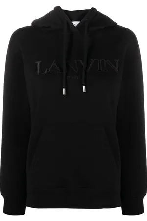 Lanvin Hoodie con logo estampado y cordones