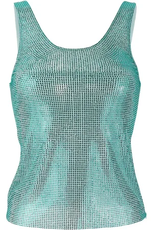 GIUSEPPE DI MORABITO Top con apliques de strass