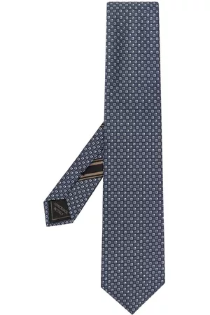 BRIONI Corbata con motivo estampado