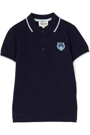 Kenzo Playera tipo polo con motivo Tigre