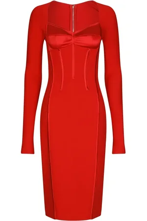 Dolce & Gabbana Vestido estilo corsé manga larga