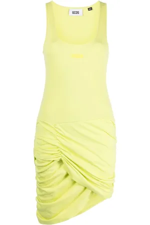 GCDS Vestido sin mangas con detalle fruncido