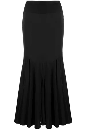 Rick Owens Falda midi fruncida