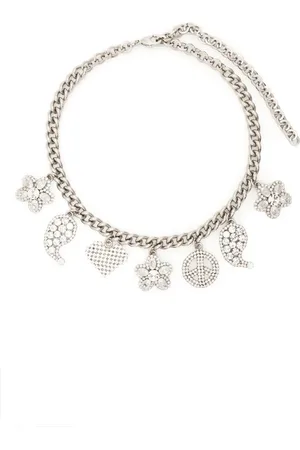 Alessandra Rich Collar con detalle de cristal