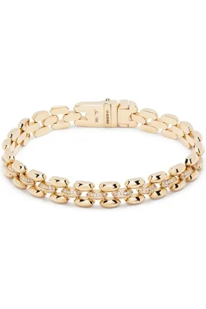 Lizzie Mandler Pulsera Three Row Cleo en oro amarillo 18kt