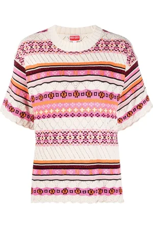 Kenzo Top tejido con motivo abstracto