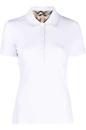 Barbour Playera tipo polo con logo bordado