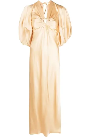 Stella McCartney Vestido manga corta con cuello en V