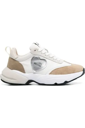 Moschino Tenis con parche del logo y paneles