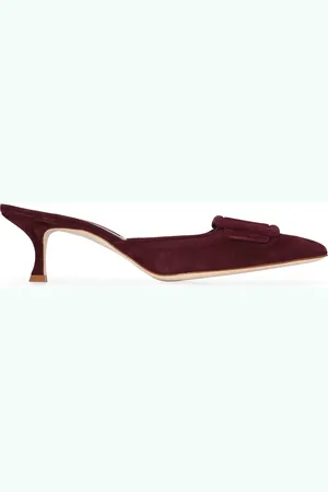 Manolo Blahnik Mules Maysale con tacón 50mm