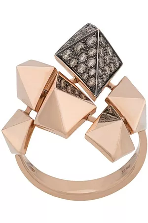 ANAPSARA Anillo Evolution en oro rosa de 18kt con diamantes