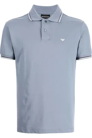 Emporio Armani Playera tipo polo con logo bordado