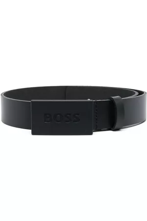 HUGO BOSS Debossed-logo leather belt