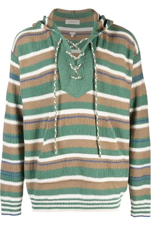 NICK FOUQUET Hoodie tejido a rayas