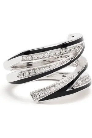 STEPHEN WEBSTER Anillo Vertigo Infinity en oro blanco de 18kt con diamantes