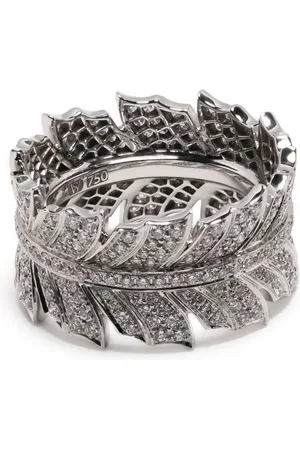 STEPHEN WEBSTER Anillo Magnipheaant Band en oro blanco de 18kt con diamantes