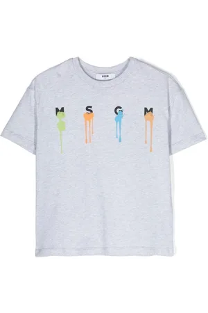 Msgm Playera con logo estampado