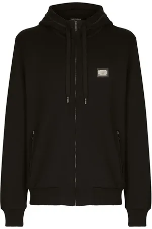Dolce & Gabbana Hoodie con etiqueta del logo y cierre